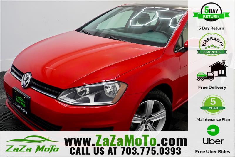 Tornado Red 2017 Volkswagen Golf Hatchback Front-Wheel Drive Automatic