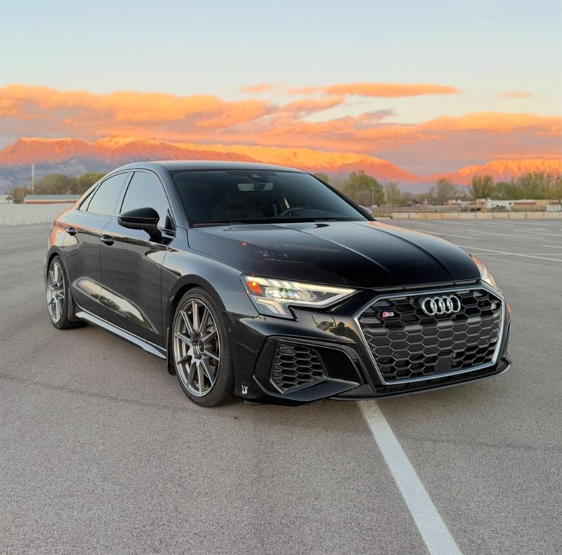Black 2024 Audi S3 2.0T quattro Premium Plus AWD Sedan All-Wheel Drive Automatic