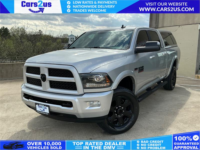Bright Silver Metallic Clearcoat 2016 RAM 2500 Laramie Crew Cab 4WD Pickup Truck Four-Wheel Drive