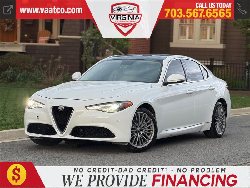 White 2017 Alfa Romeo Giulia Ti AWD Sedan All-Wheel Drive Automatic